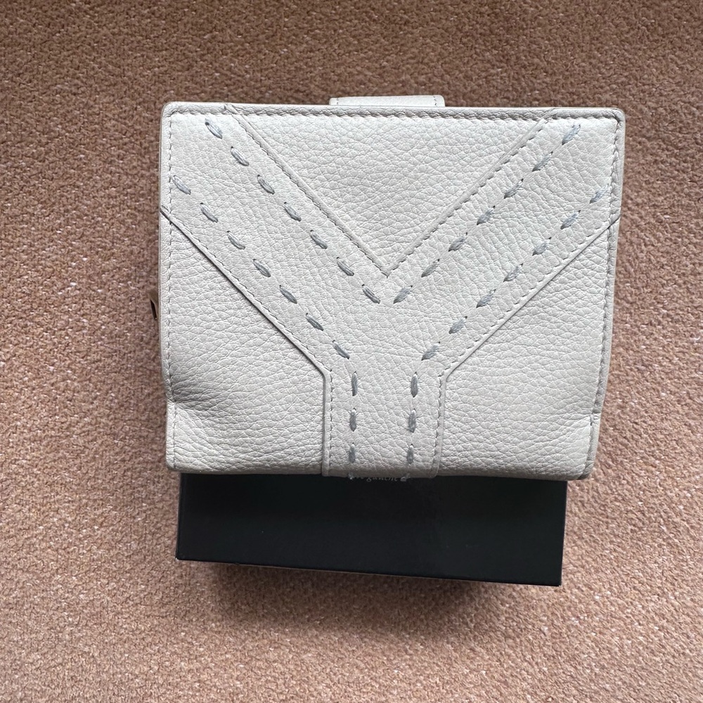 YSL Chic Purple and White Wallet